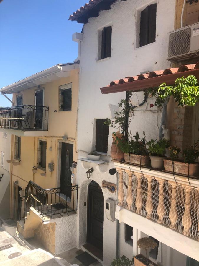 Blaue Welle Haus Apartment Parga Bagian luar foto