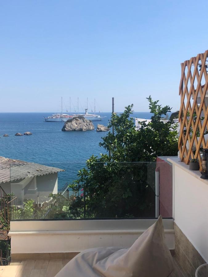Blaue Welle Haus Apartment Parga Bagian luar foto